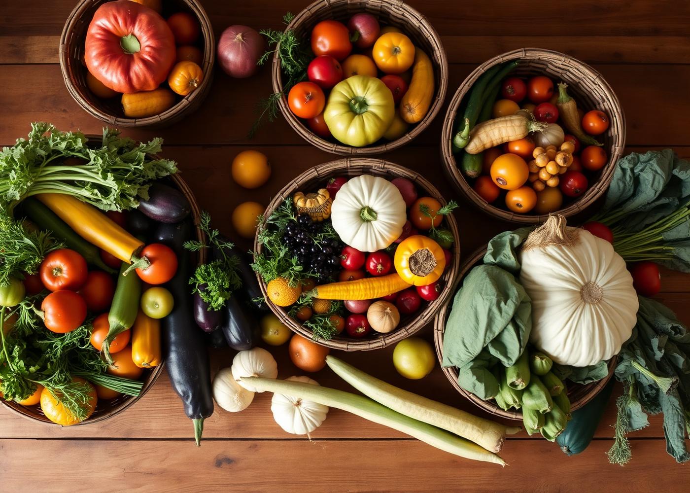 Fresh produce from the farm