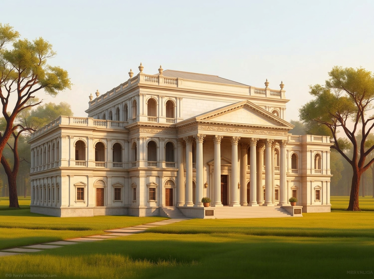 Rendering of the new temple at New Madhuvan